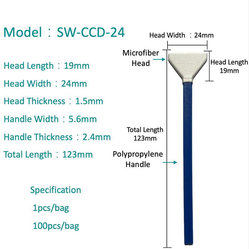 SW-CCD-24 V-formlinsmikrofiberpinne